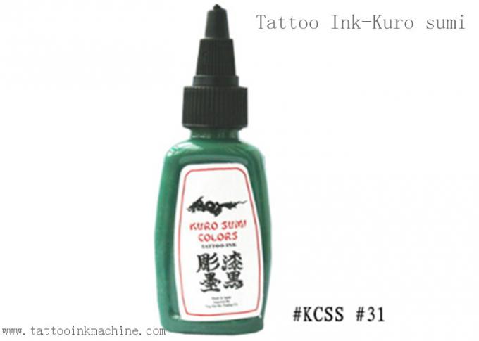 Tinta eterno Kuro Sumi 1OZ da tatuagem da cor de Brown para Tattooing permanente do corpo da composição 1